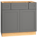 Mantra Cabinets SKU Number 2VSD363421 - 36" Vanity Sink Base in Omni Graphite