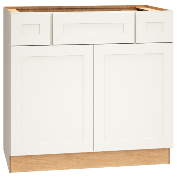 Mantra Cabinets SKU Number 2VSD363421 - 36" Vanity Sink Base in Omni Snow