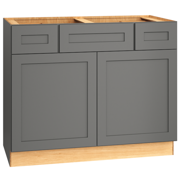 42" Vanity Sink Base Cabinet in Omni Graphite