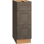 Mantra Cabinets SKU 3DB12 - 12 Inch Base Cabinet with 3 Drawers in Omni Door Style and Beachwood Finish from Mantra Cabinets