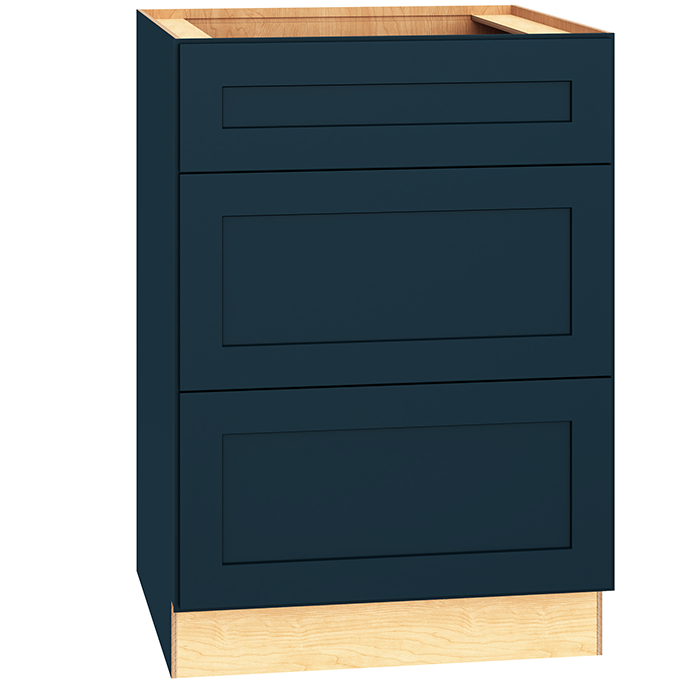 Base Cabinet with 3 Drawers in Omni Admiral