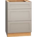 Mantra Cabinets SKU Number 3DB24 - 24" Base Cabinet with 3 Drawers in Omni Mineral