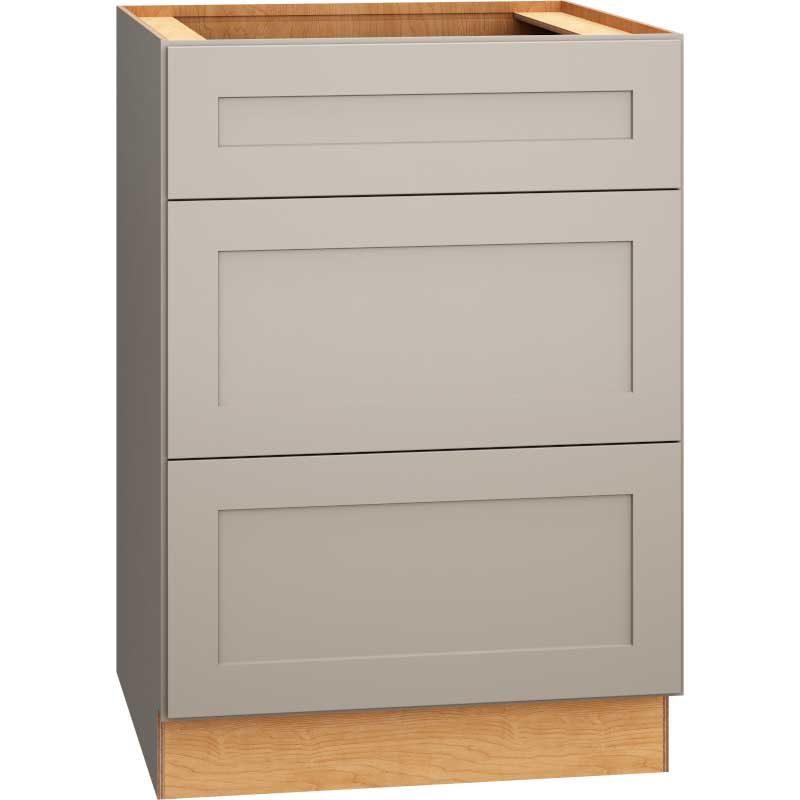Mantra Cabinets SKU Number 3DB24 - 24" Base Cabinet with 3 Drawers in Omni Mineral