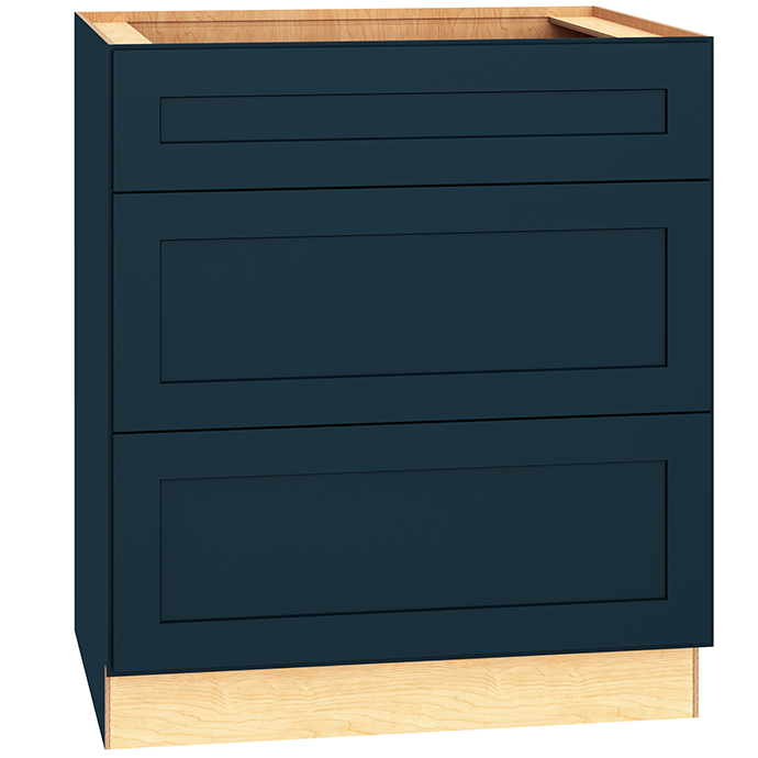 Base Cabinet with 3 Drawers in Omni Admiral