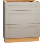 Mantra Cabinets SKU Number 3DB30 - 30" Base Cabinet with 3 Drawers in Omni Mineral