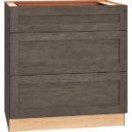 Mantra Cabinets SKU Number 3DB33 - 33" Base Cabinet with 3 Drawers in Omni Beachwood