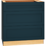 Mantra Cabinets SKU Number 3DB33 - 33" Base Cabinet with 3 Drawers in Omni Admiral
