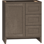 Mantra Cabinets - Bathroom Vanity Sink Base - 30" Vanity Sink Base with 3 Drawers in Omni Door Style with Beachwood Finish