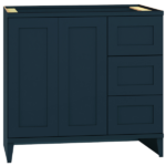 36" Vanity Sink Base with 3 Drawers in Omni Cabinet Door Style in Admiral Finish