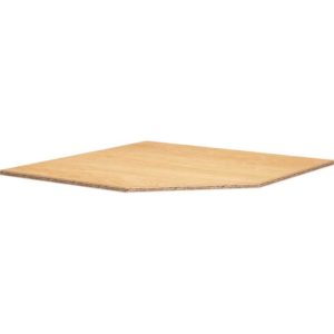 Mantra Cabinets SKU Number ACSFB36 - 36″ Angled Corner Sink Front Bottom in a Snow Finish