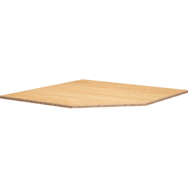 36″ Angled Corner Sink Front Bottom