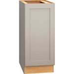 15 Inch Full Height Base Cabinet with Single Door in Omni Door Style with Mineral Finish