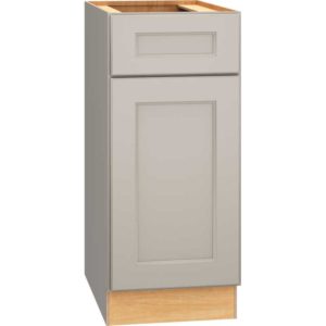 15 Inch Base Cabinet with Single Door in Spectra Door Style with Mineral Finish