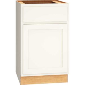Base Cabinet with Single Door in Classic Snow