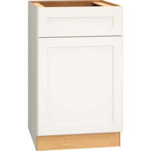 Base Cabinet with Single Door in Omni Snow