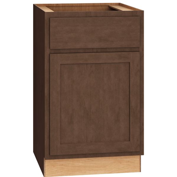 Mantra Cabinets SKU Number B21R - 21" Base Cabinet with Single Door in Classic Bark