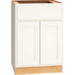 Base Cabinet with Double Doors in Classic Snow