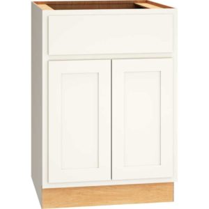 Base Cabinet with Double Doors in Classic Snow