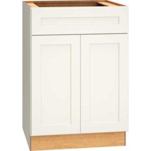 Base Cabinet with Double Doors in Omni Snow