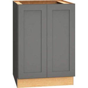 24 Inch Full Height Base Cabinet with Single Door in Omni Door Style with Graphite Finish