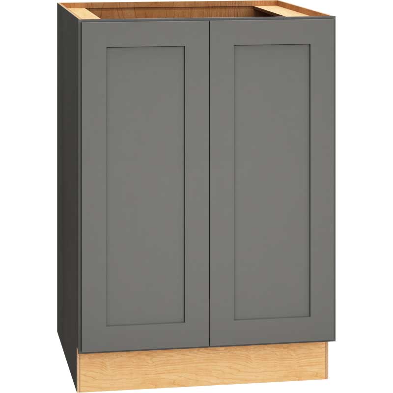 24 Inch Full Height Base Cabinet with Single Door in Omni Door Style with Graphite Finish