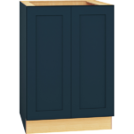 24 Inch Full Height Base Cabinet with Single Door in Omni Door Style with Admiral Finish