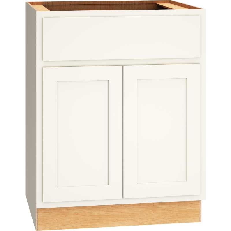 Base Cabinet with Double Doors in Classic Snow