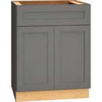 Base Cabinet with Double Doors in Omni Graphite