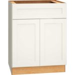 Base Cabinet with Double Doors in Omni Snow