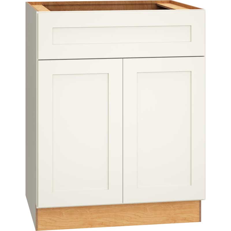 Base Cabinet with Double Doors in Omni Snow
