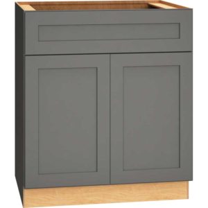 Base Cabinet with Double Doors in Omni Graphite