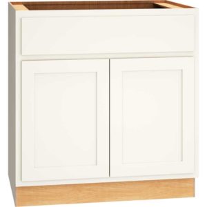 Base Cabinet with Double Doors in Classic Snow