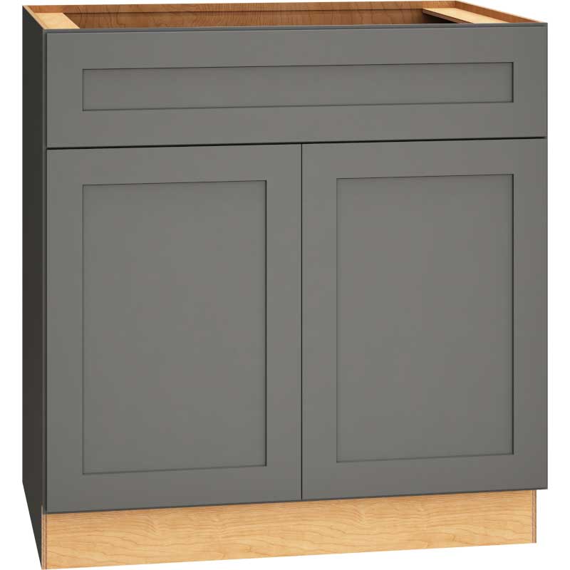 Base Cabinet with Double Doors in Omni Graphite
