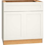 Base Cabinet with Double Doors in Omni Snow