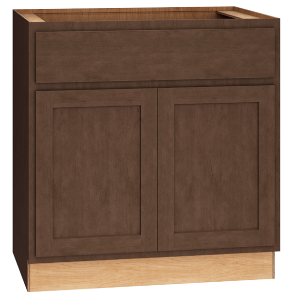 Mantra Cabinets SKU Number B33 - 33" Base Cabinet with Double Doors in Classic Bark
