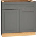 Base Cabinet with Double Doors in Omni Graphite