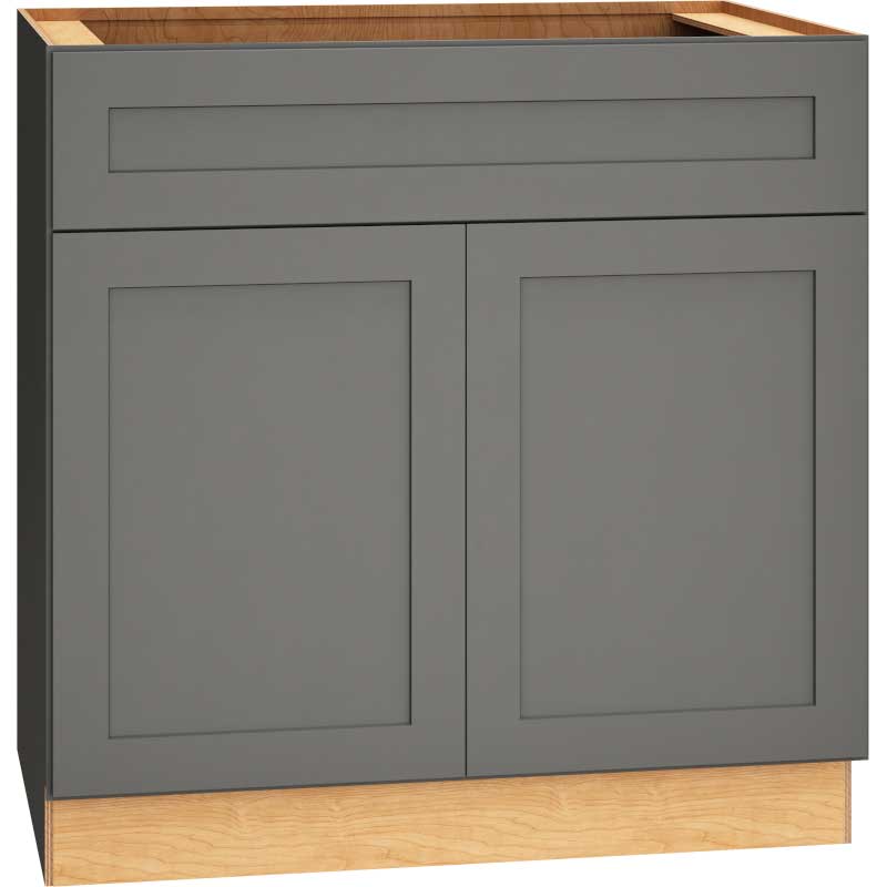 Base Cabinet with Double Doors in Omni Graphite
