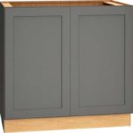 36 Inch Full Height Base Cabinet with Single Door in Omni Door Style with Graphite Finish