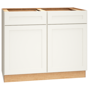 Mantra Cabinets SKU Number B42 - 42" Base Cabinet with Double Doors in Omni Snow