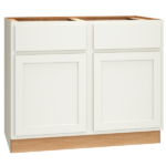 Mantra Cabinets SKU Number B42 - 42" Base Cabinet with Double Doors in Classic Snow