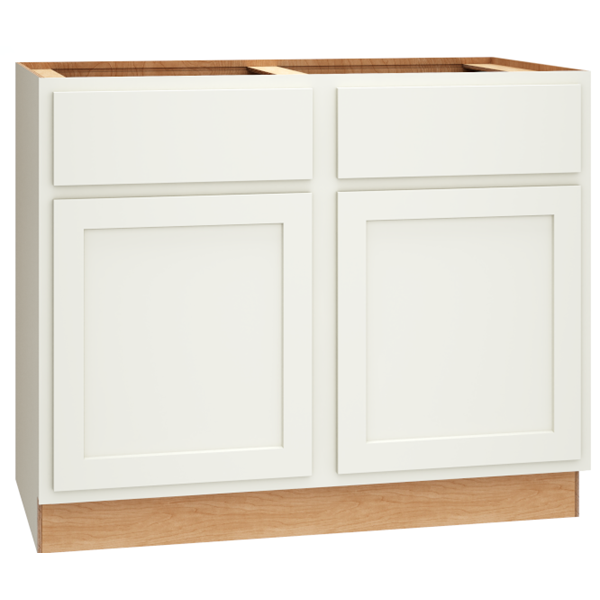 Mantra Cabinets SKU Number B42 - 42" Base Cabinet with Double Doors in Classic Snow