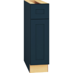 9 Inch Base Cabinet with Single Door in Omni Door Style with Admiral Finish
