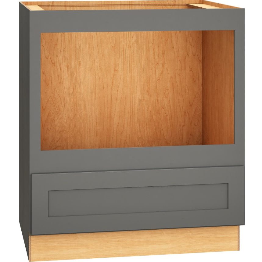 Base Microwave Cabinet with Drawer in Omni Graphite