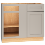 Mantra Cabinets SKU Number BC42S - 42" Corner Base Cabinet with Single Door in Omni Mineral