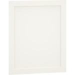 Decorative Door End Panel Base Cabinet Kit in Classic Door Style with Snow Finish