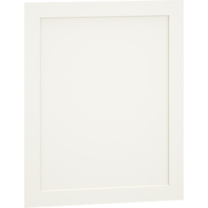 Decorative Door End Panel Base Cabinet Kit in Classic Door Style with Snow Finish