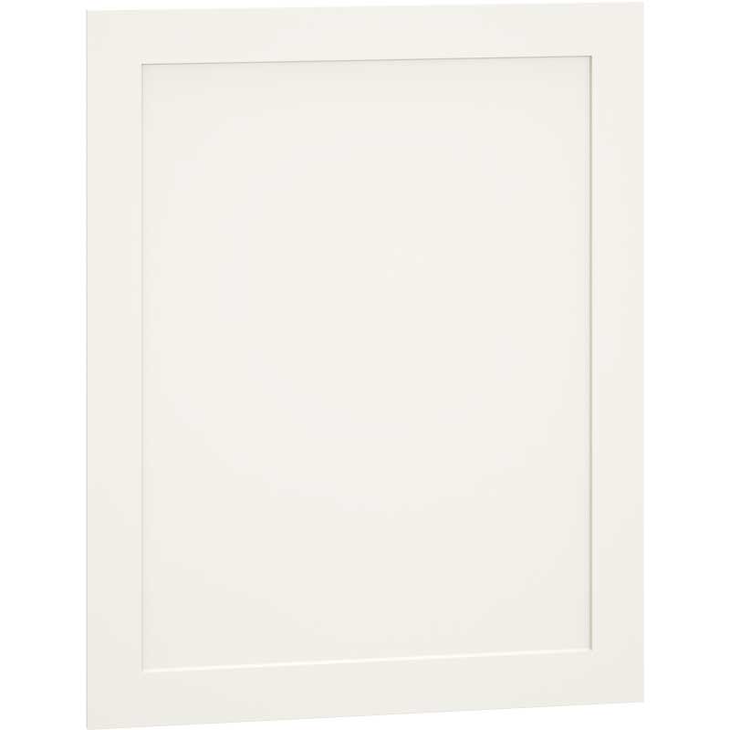 Decorative Door End Panel Base Cabinet Kit in Omni Door Style with Snow Finish