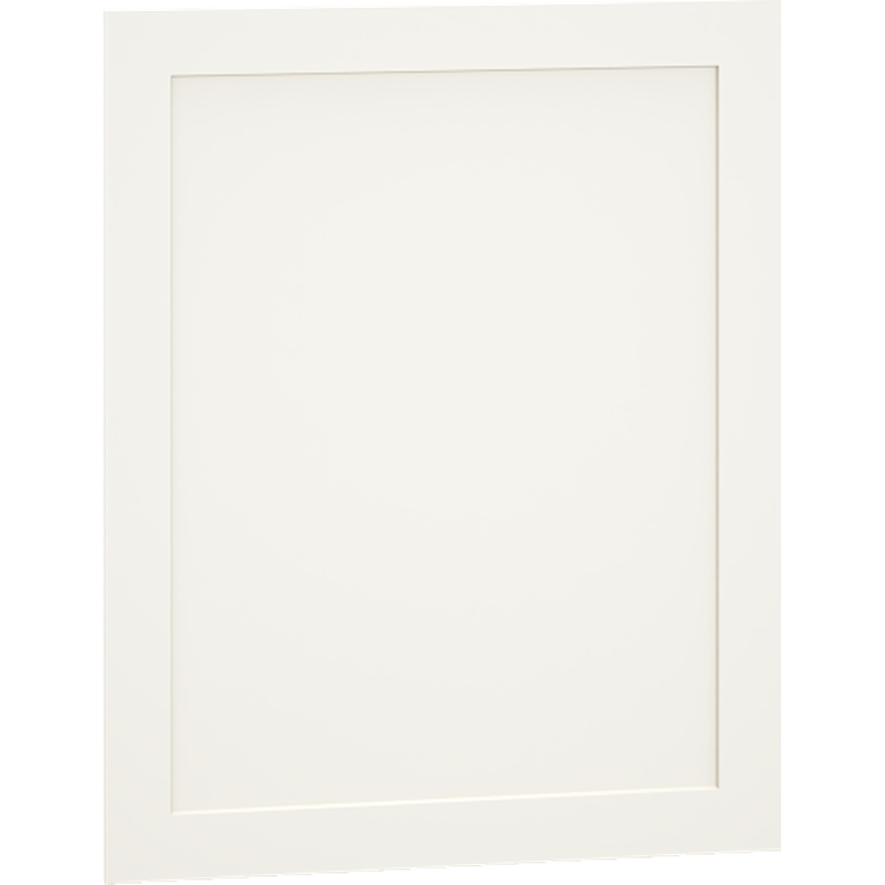 Decorative Door End Panel Base Cabinet Kit in Classic Door Style with Snow Finish