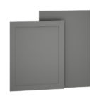 Decorative Door End Panel Base Cabinet Kit in Omni Door Style with Graphite Finish