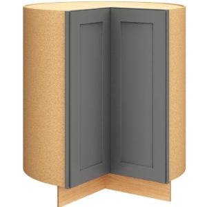Lazy Susan Base Cabinet in Omni Door Style with Graphite Finish